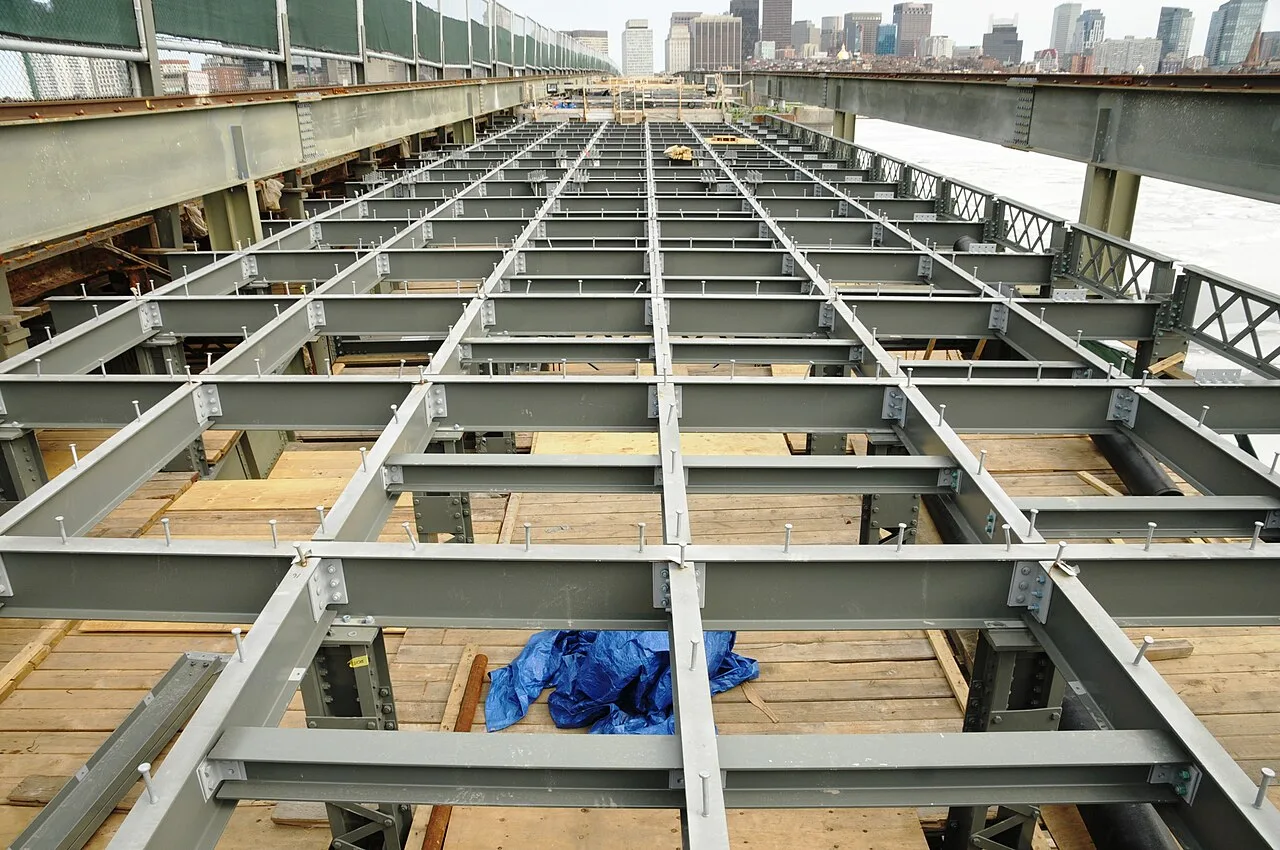 Bridge deck floor frame